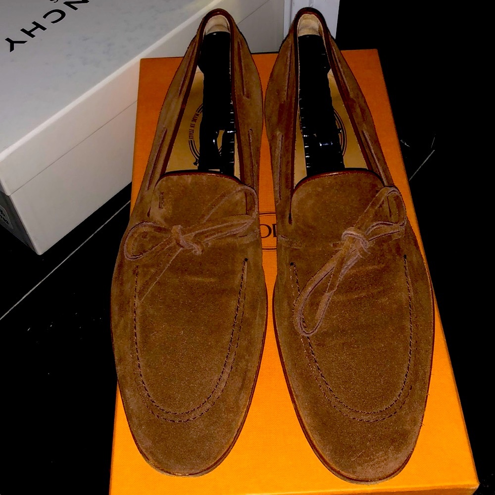 TODS Moccasin lace loafer brown size UK 8 in great condition